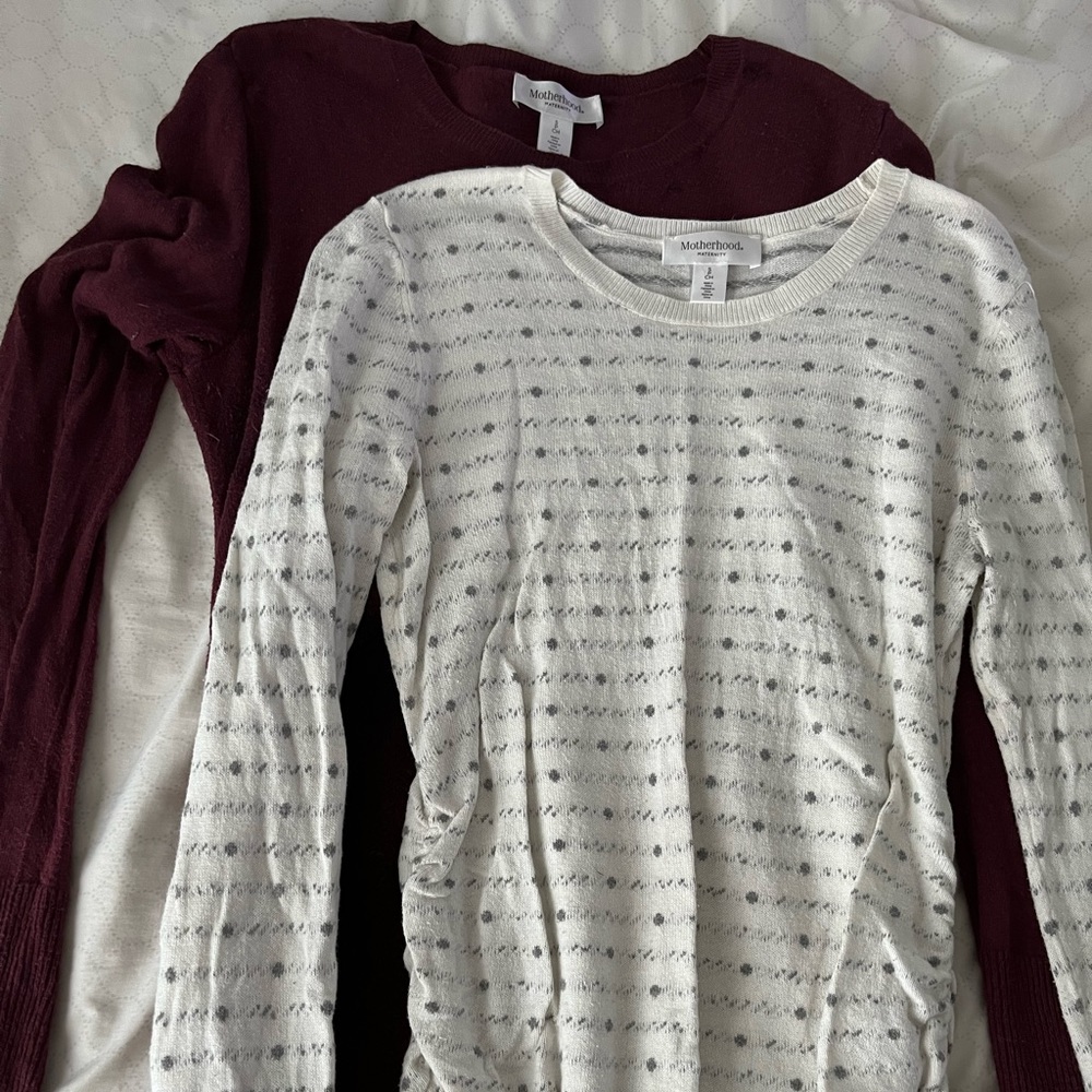 Bundle of 3 winter maternity tops!